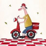 pizza boy on scooter N2