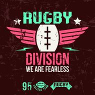 Emblem of the college rugby team N9