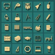 Set education icons N12