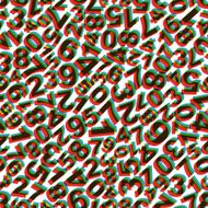 Numbers Seamless pattern Vector illustration N12