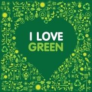 Green icon background concept N2