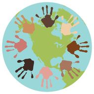 World Ethnic Diversity Handprints N2