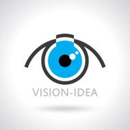 Vision and ideas sign eye icon light bulb symbol N2