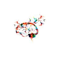 Brain vector background N2