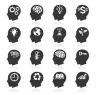 Thinking heads icons N3