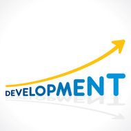 development growth graph design