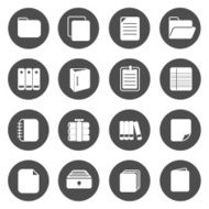 Document Circle Icons N2