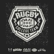 College east coast rugby team emblem and icons N2