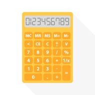 yellow calculator