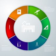 Vector infographic for education