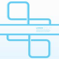 Modern abstract design with woven blue stripe N2