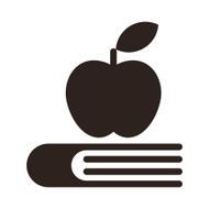 Apple on a book - Education symbol