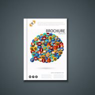 Vector flyer or banner Brochure template design N7