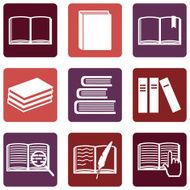 Vector Set of Books Icons N20