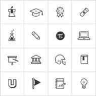 College Life Icons &mdash; Inky Series