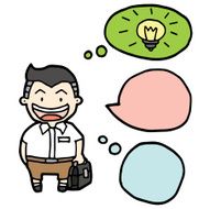 vector set of boy student N2