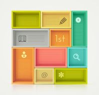 Colorful Shelves for Design