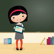 Modern schoolgirl