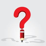 pencil question mark