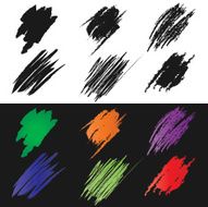 Set of pencil marks