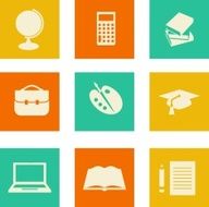 Education icons N298