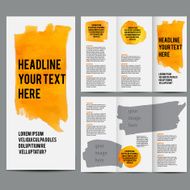 Tri-fold brochure template N2