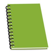 vector stack of ring binder book or notebook isolated N4