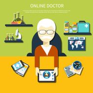 Online doctor concept