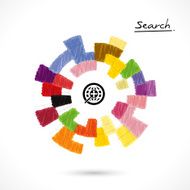 Creative circle abstract vector logo design
