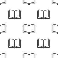 book vector seamless pattern N4