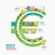 Infographic business money euro shape template design