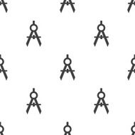 compasses vector seamless pattern