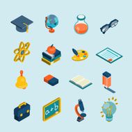 Education Isometric Set