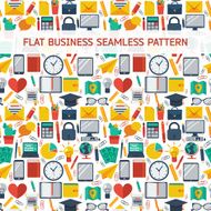 Flat education icons set N6
