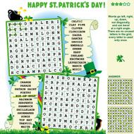 St Patrick&#039;s Day wordsearch puzzle