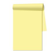 Blank notepad notebook