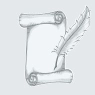 Scroll &amp; feather