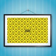 Yellow Chicks Group in Picture Frame and pair of Glasses N2