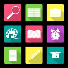 flat design icon set N2