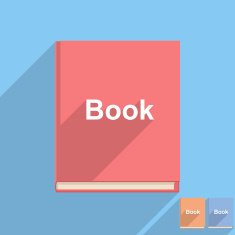 Flat book icon N9