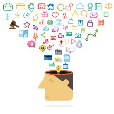 Open head of idea application concept Vector illustration N2