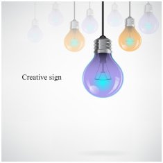 Creative light bulb Idea concept background N27