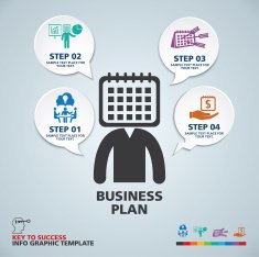 template modern info-graphic design vector N11
