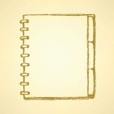 Sketch notebook with spiral N4