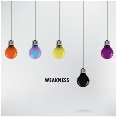 Creative light bulb Idea concept background differen ce Vector illustration