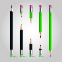Short and long pencil set
