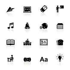 Black Symbols - School and Education