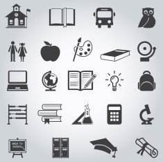 school and education icons N773