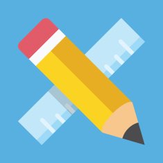 Vector Pencil And Ruler Icon N4