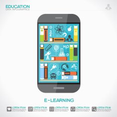 e-learning infographic background N3